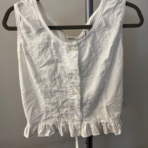 Vintage fashion bug lace up blouse